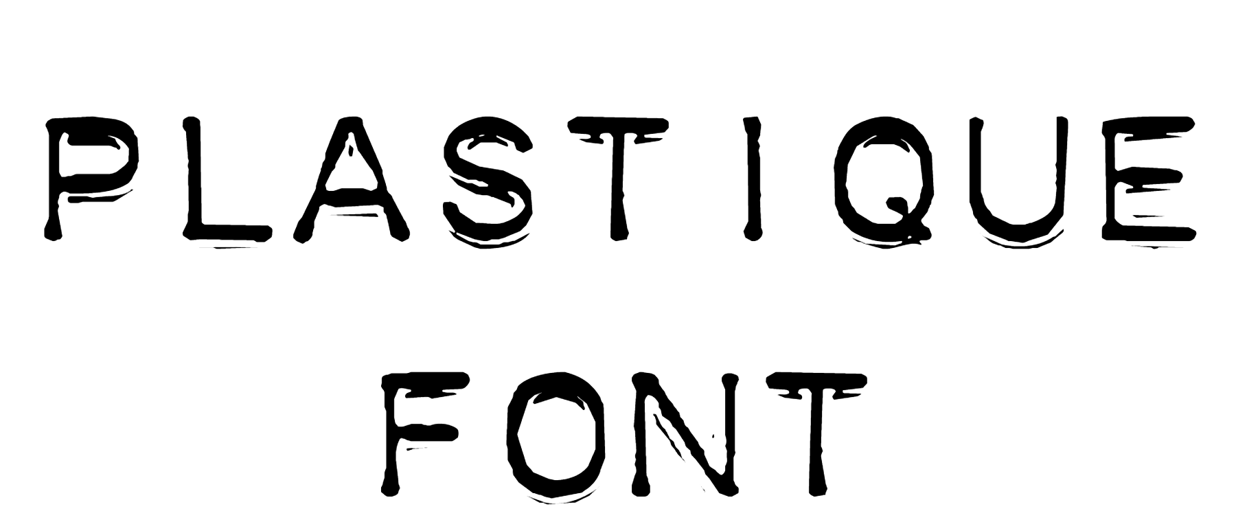Plastique font free download