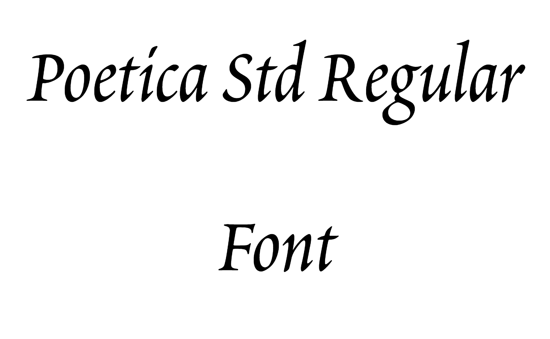 Poetica font free download
