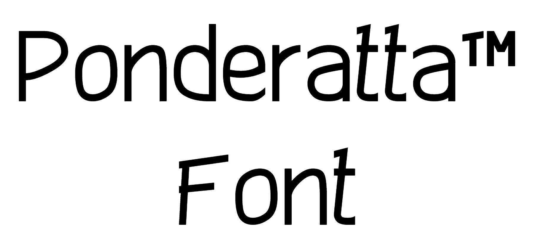 Ponderatta font free download