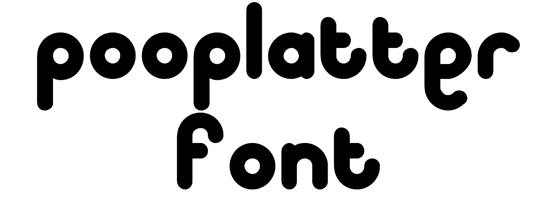 Pooplatter Font free download