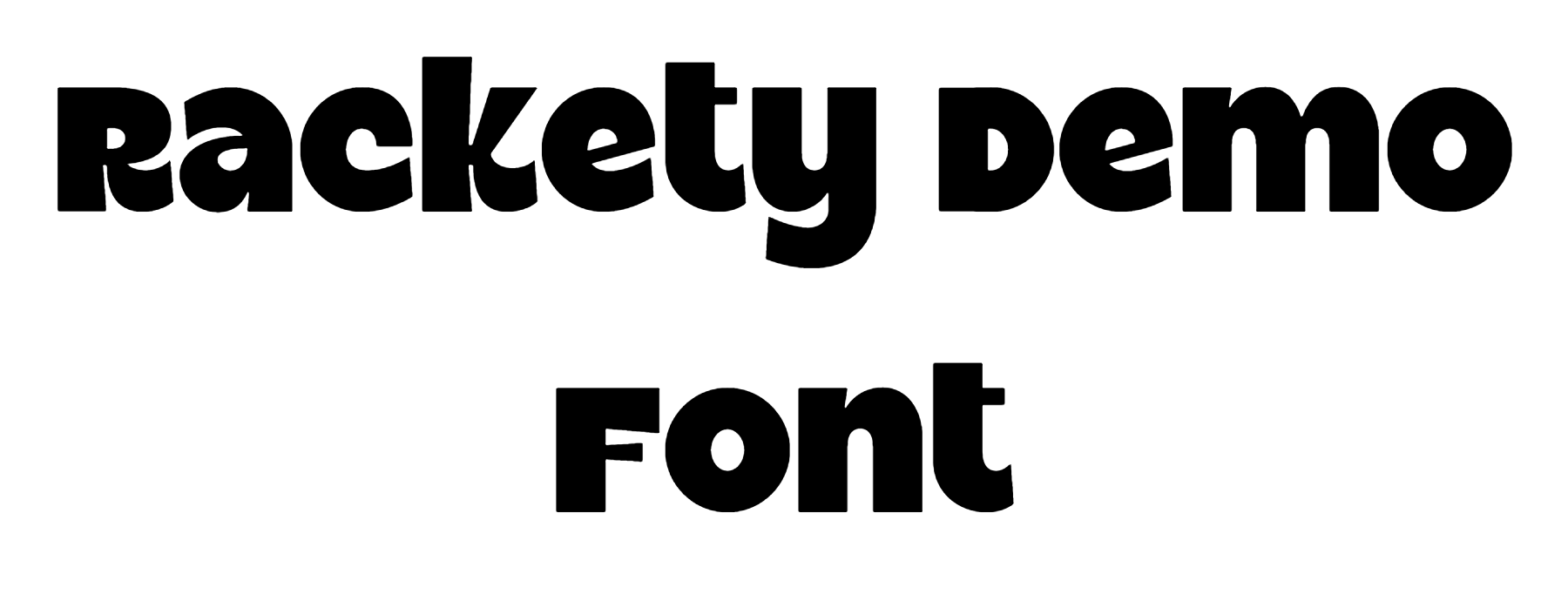 Rackety Demo Font free download