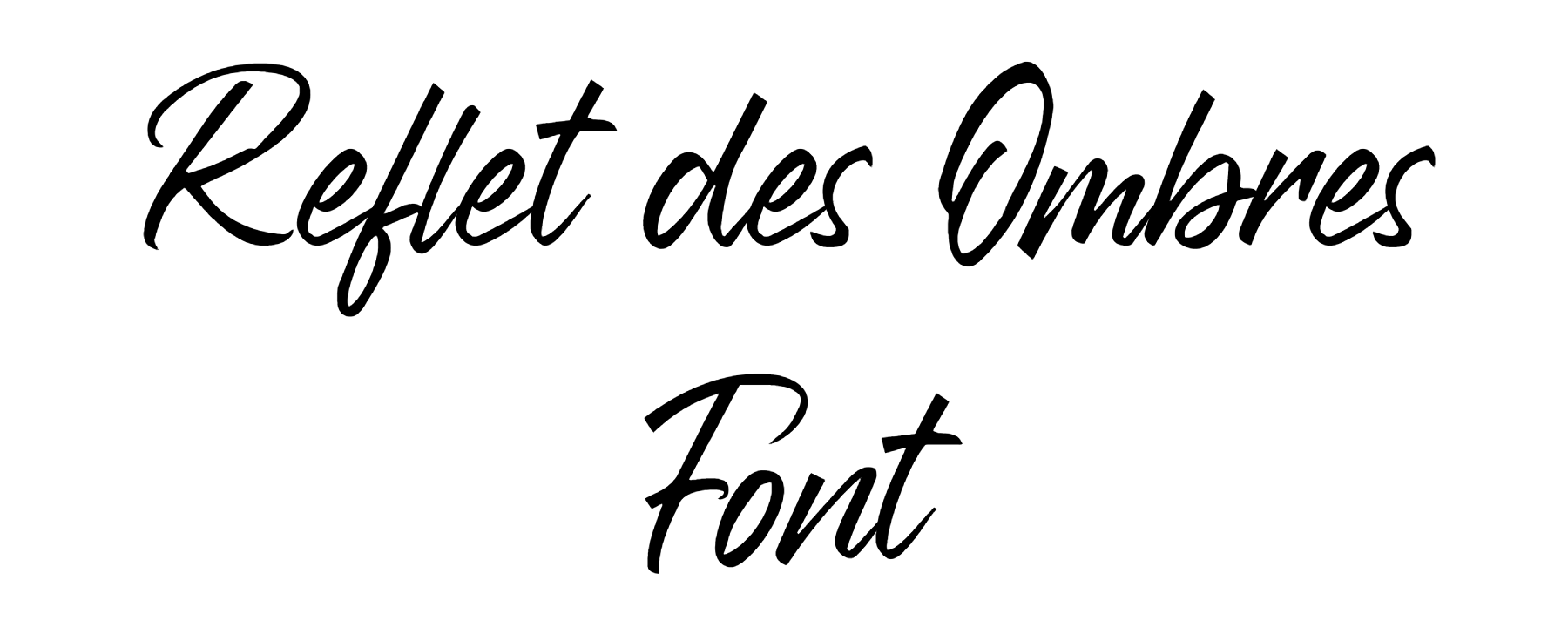 Reflet des Ombres Font free download