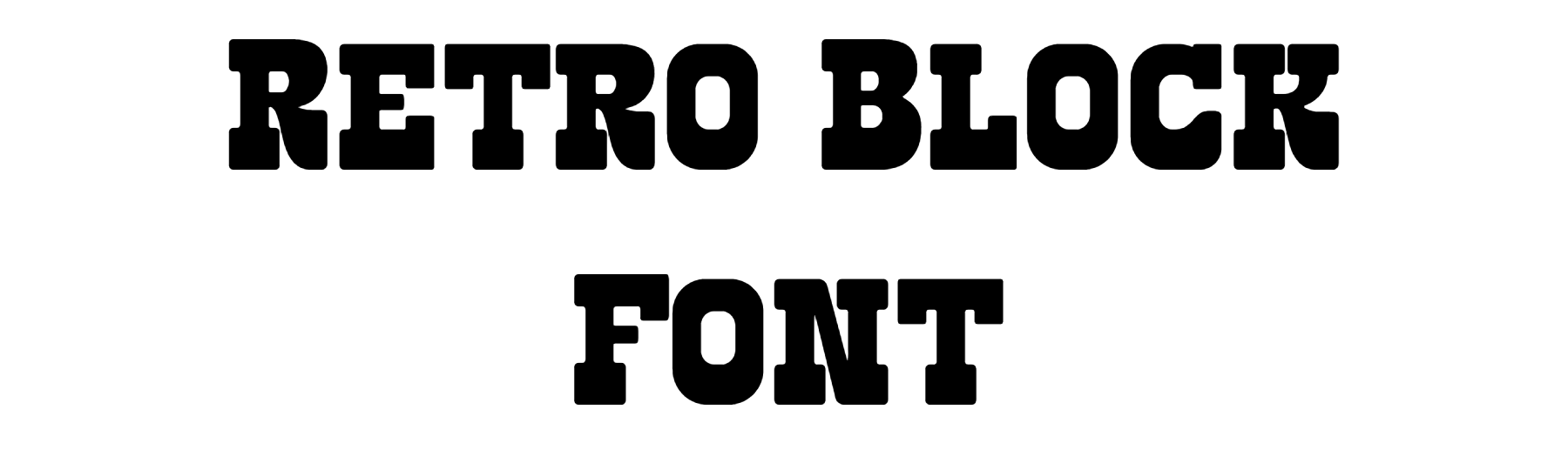 Retro Block Font free download