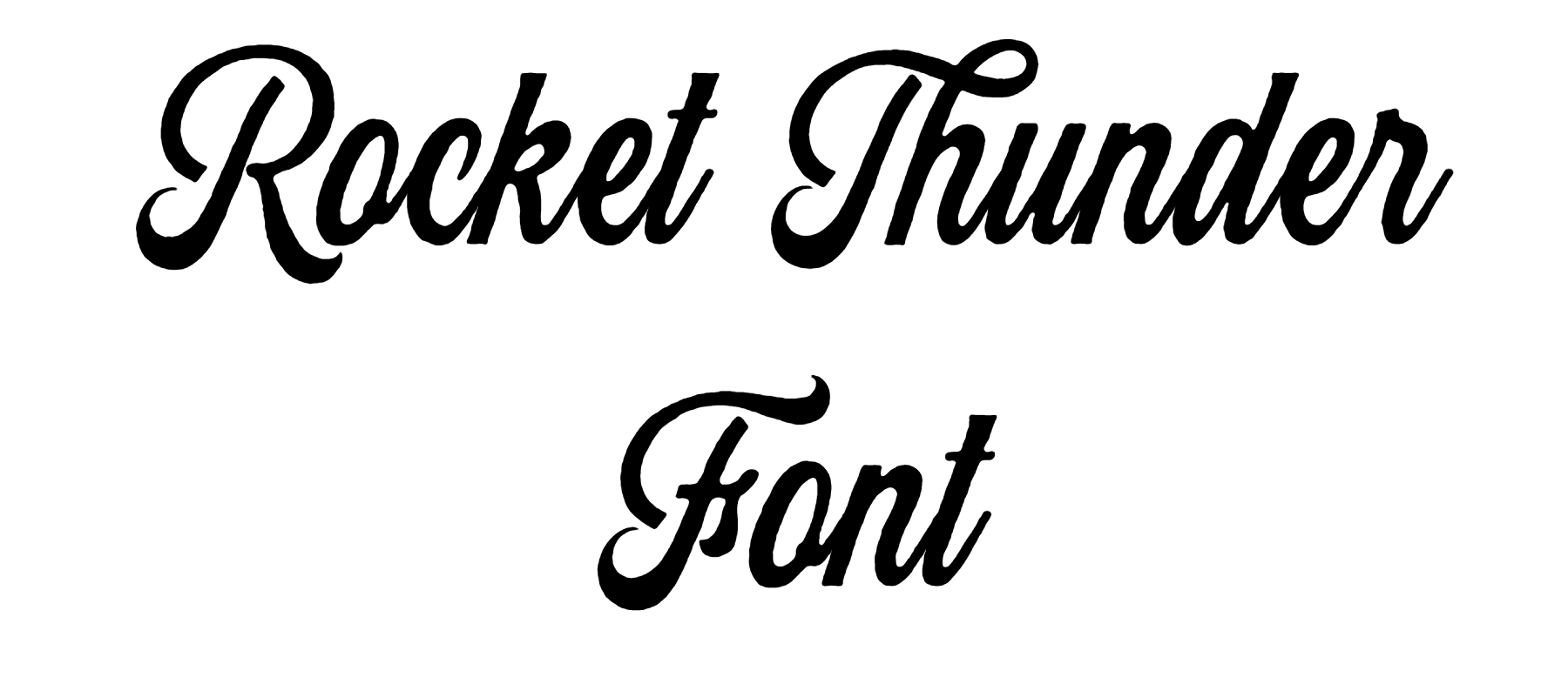 Rocket Thunder Font free download