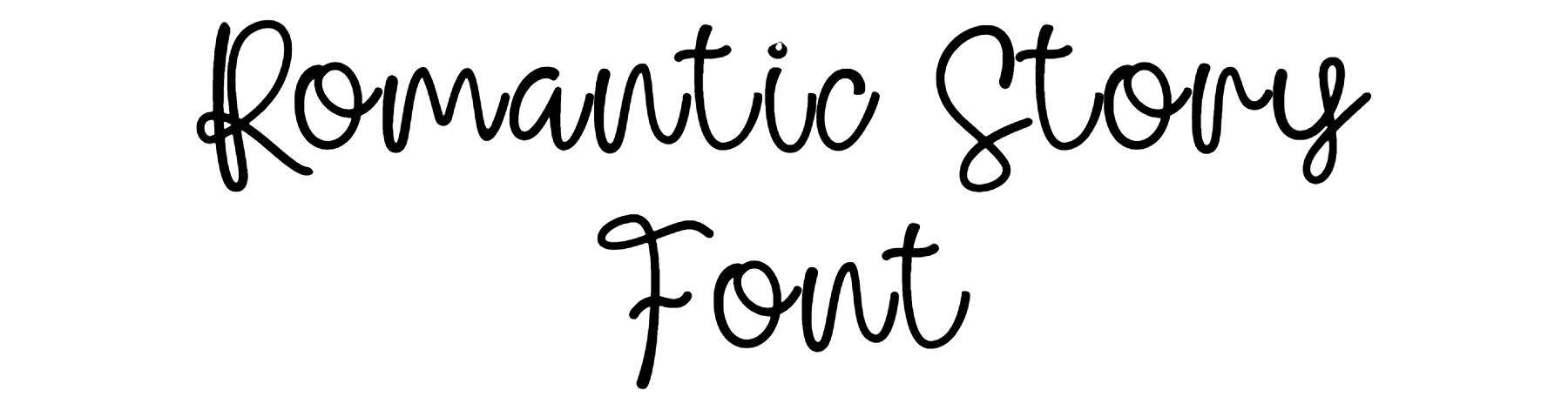 Romantic story font free download