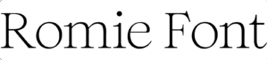 Romie Font | DafontStyle