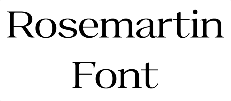 Rosemartin Font free download