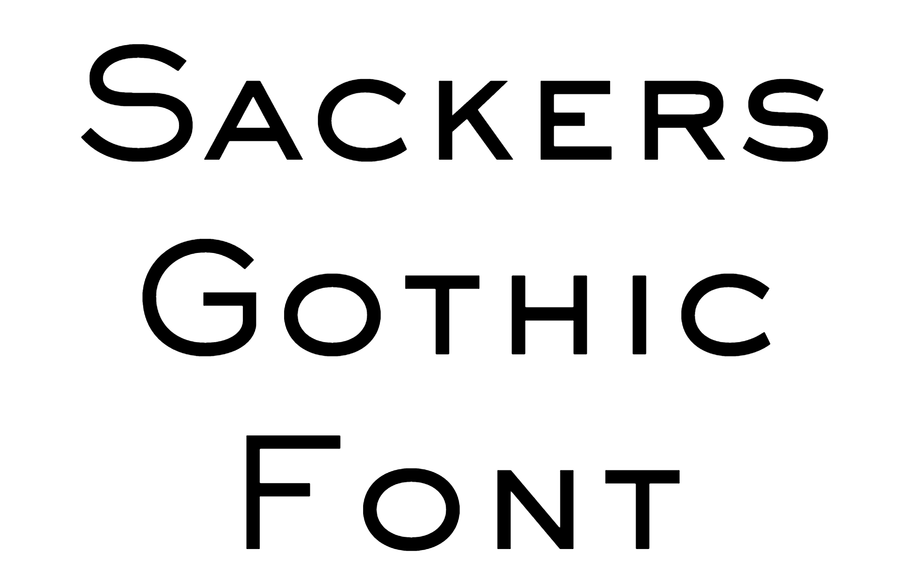 Sackers Gothic Font free download
