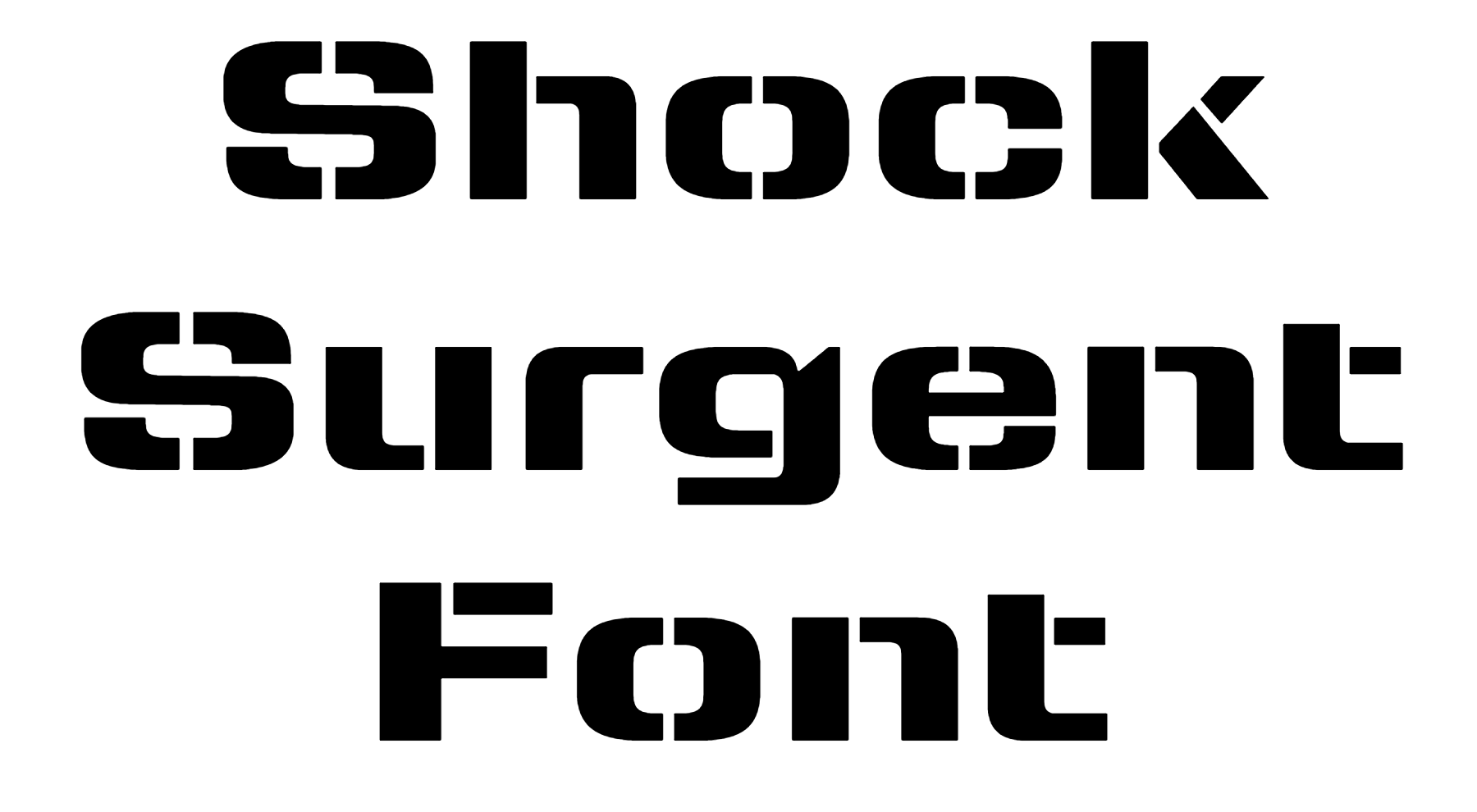 Shock Surgent Font free download