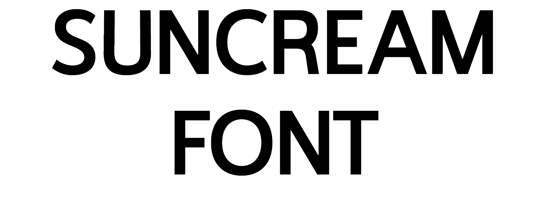Suncream Font free download