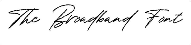 The Broadband Font Download