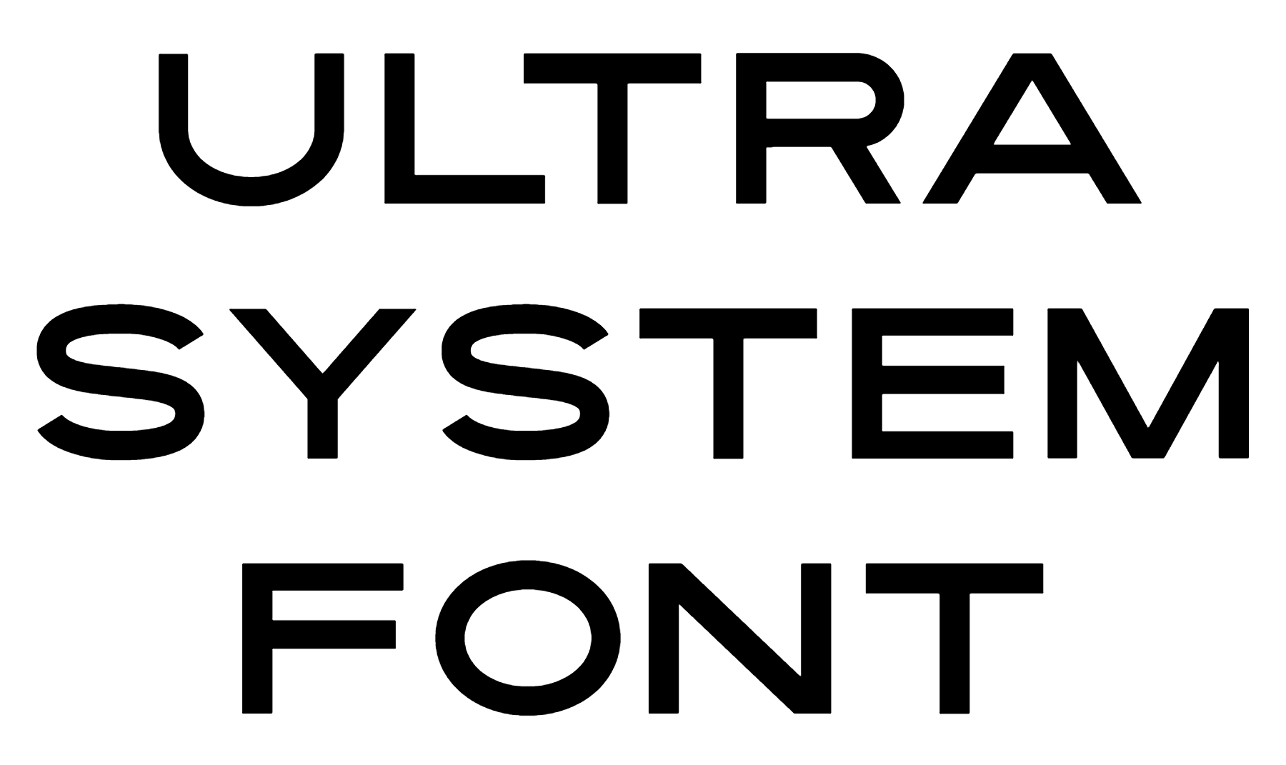 Ultra System Font free download