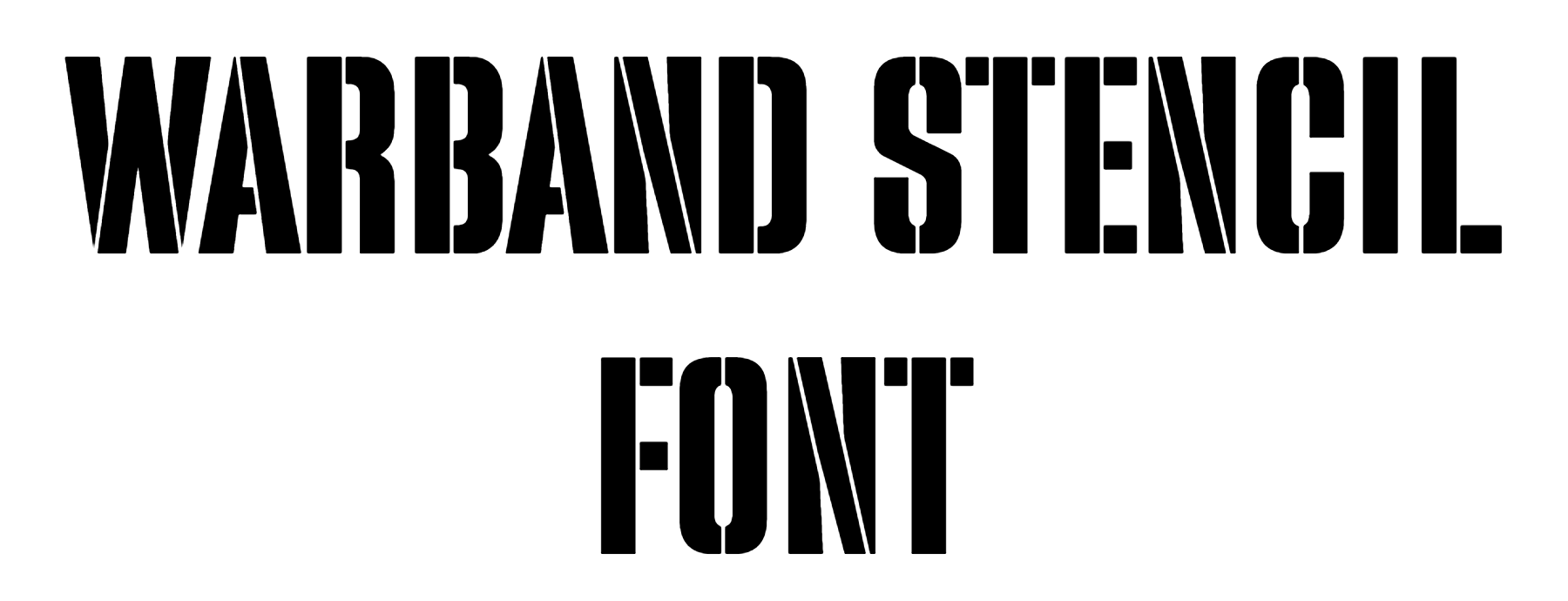 Warband Stencil Font free download