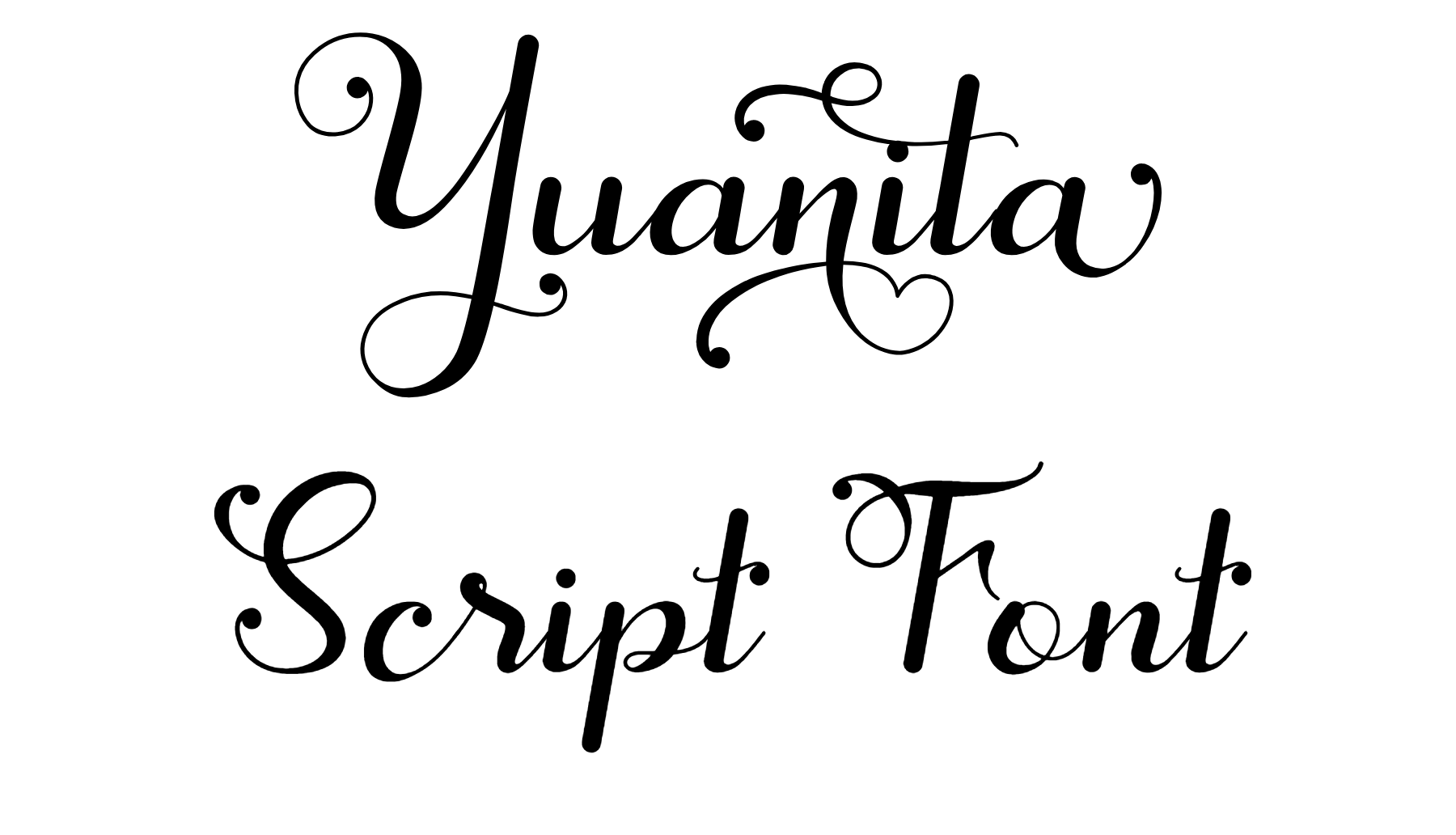 Yuanita Script Font free download