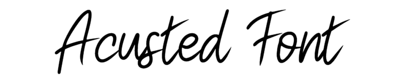 Acusted Font free download