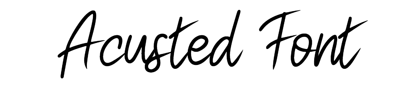 Acusted Font free download