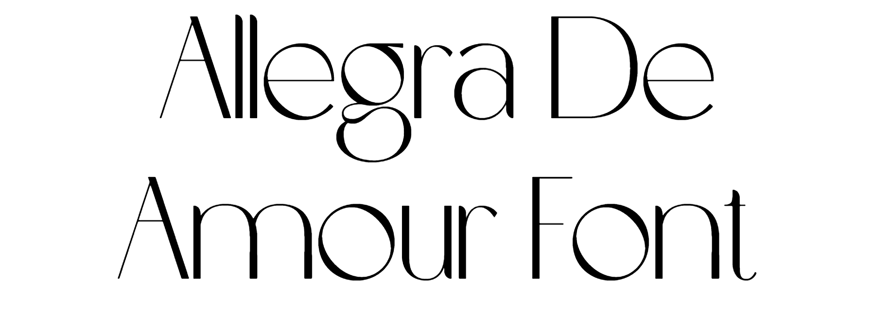 Allegra De Amour Font free download