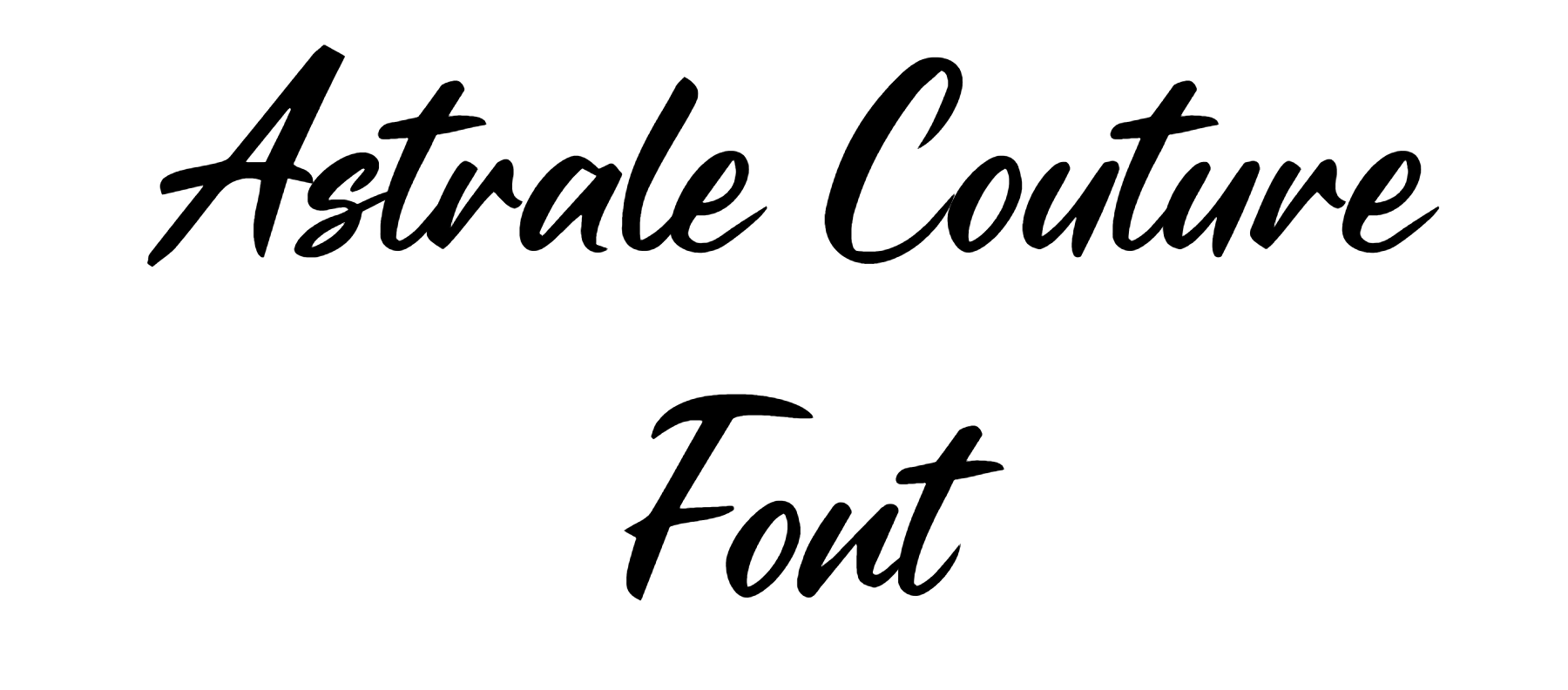Astrale Couture Font free download