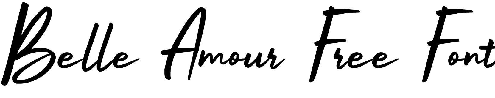 Belle Amour Free Font free download