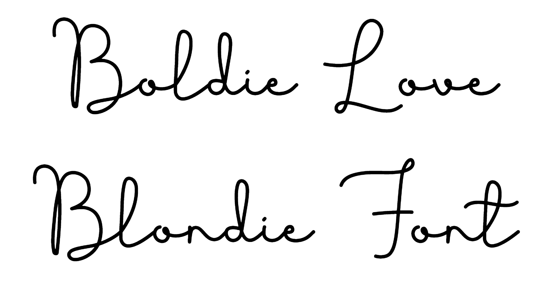 Boldie Love Blondie Font free download