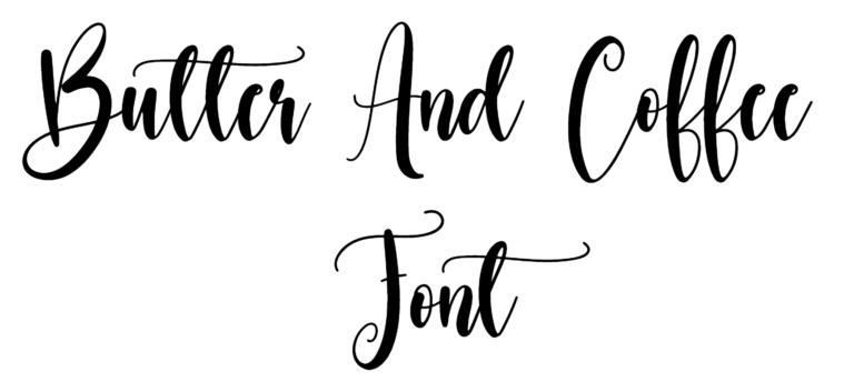 Butter And Coffee Font free download