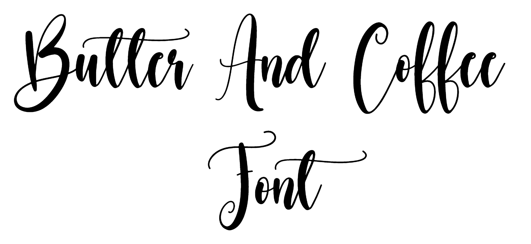 Butter And Coffee Font free download