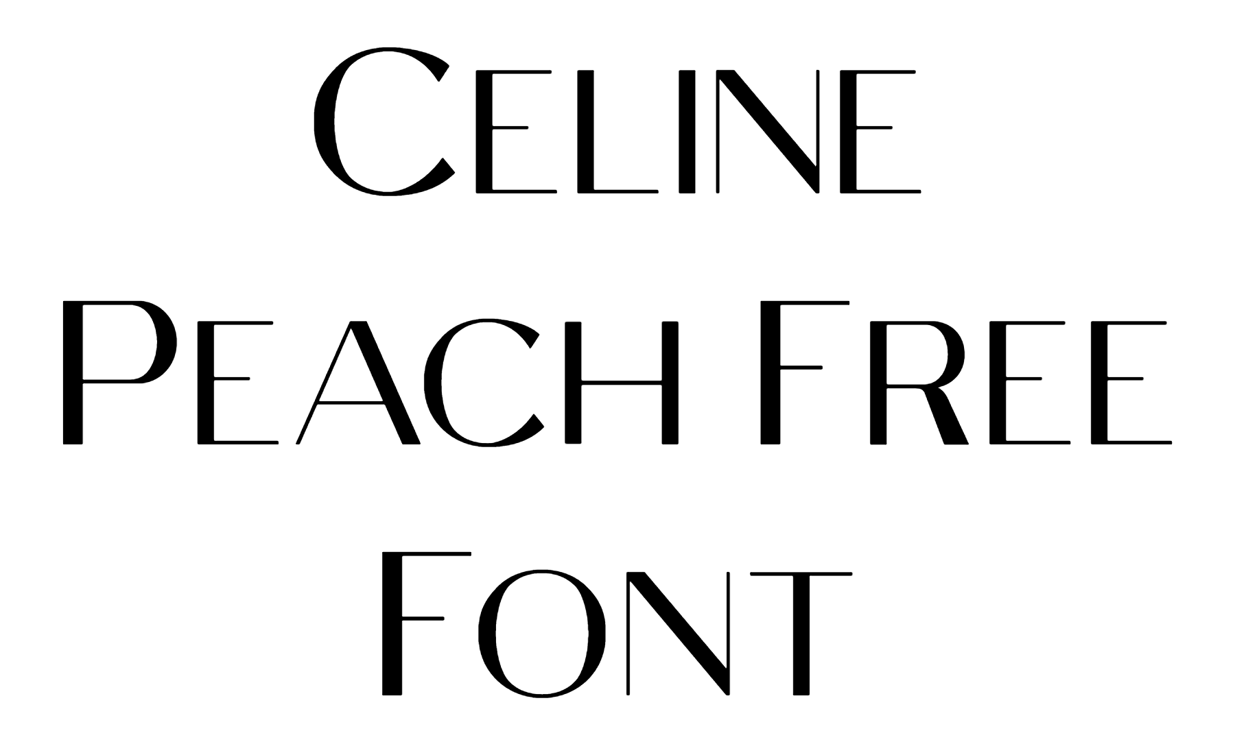 Celine Peach Free Font free download