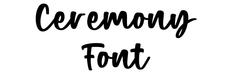 Ceremony Font free download