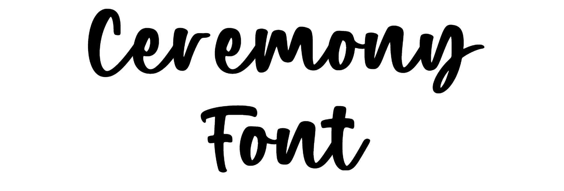 Ceremony Font free download