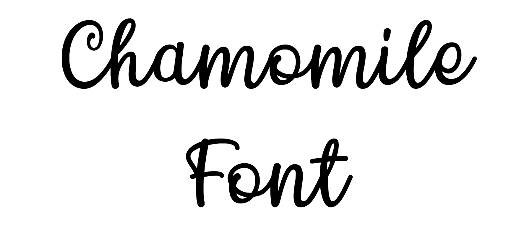Chamomile Font free download