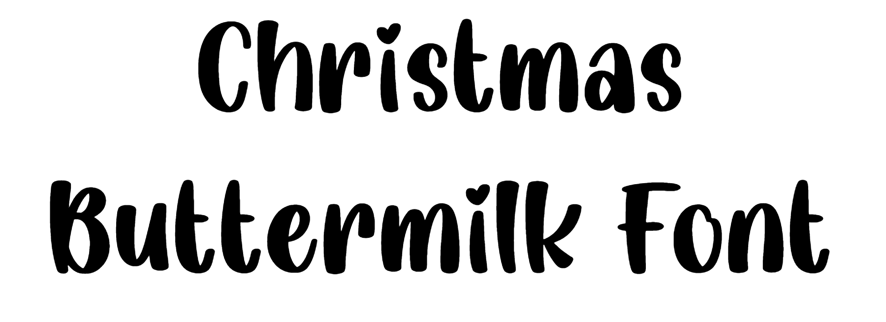 Christmas Buttermilk Font free download
