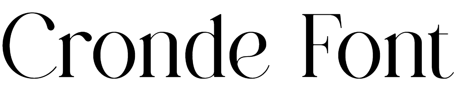 Cronde Font free download