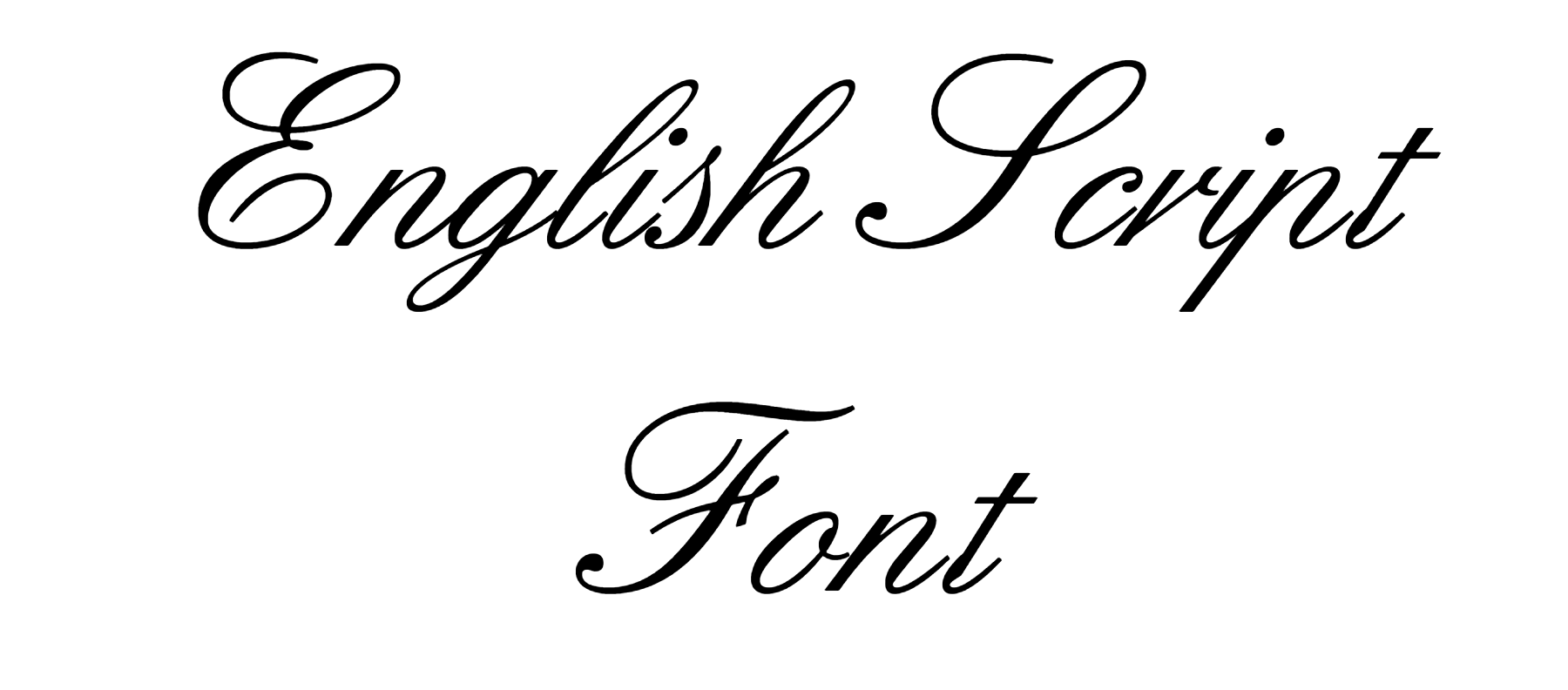 English Script Font free download