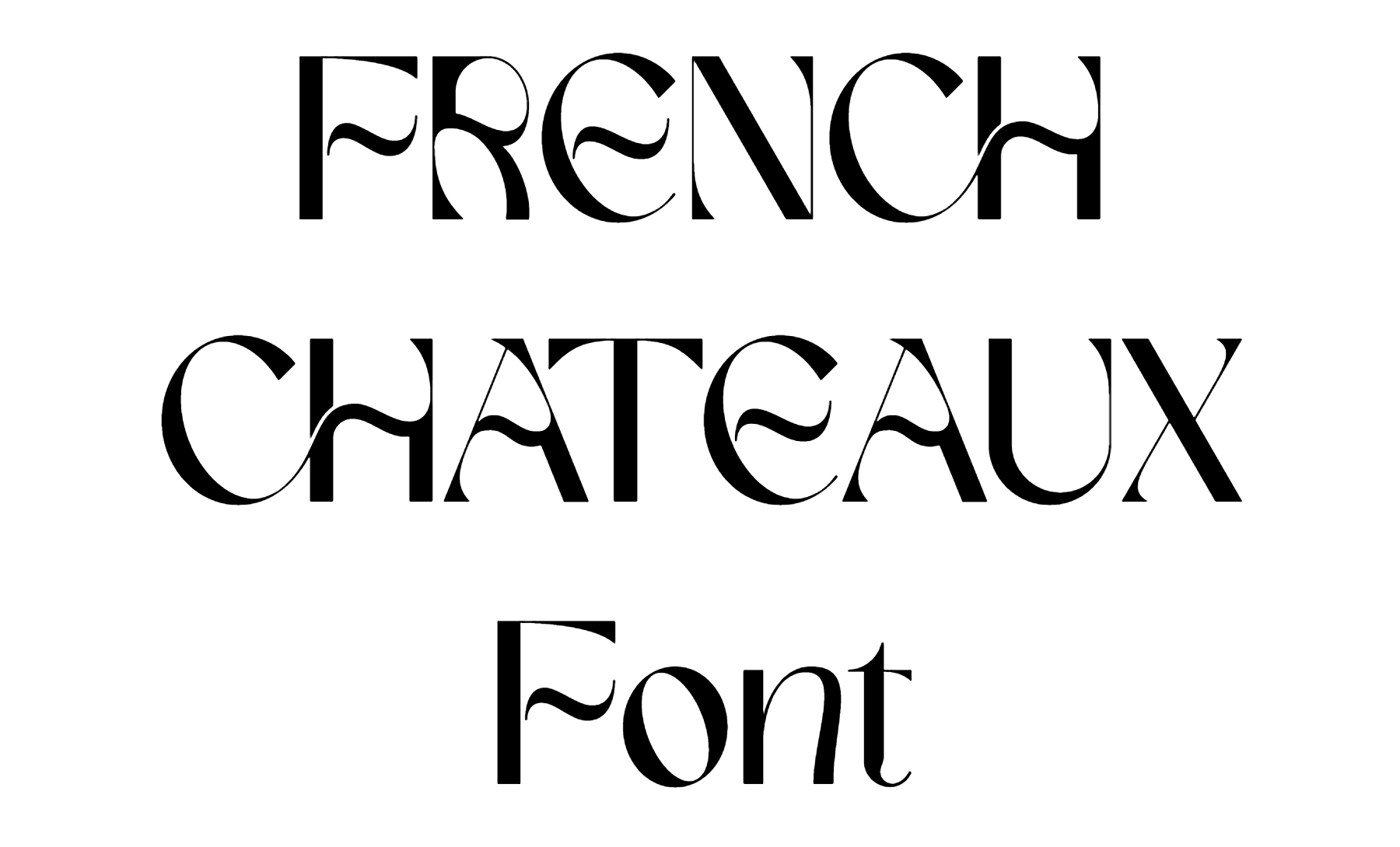 FRENCH CHATEAUX Font free download