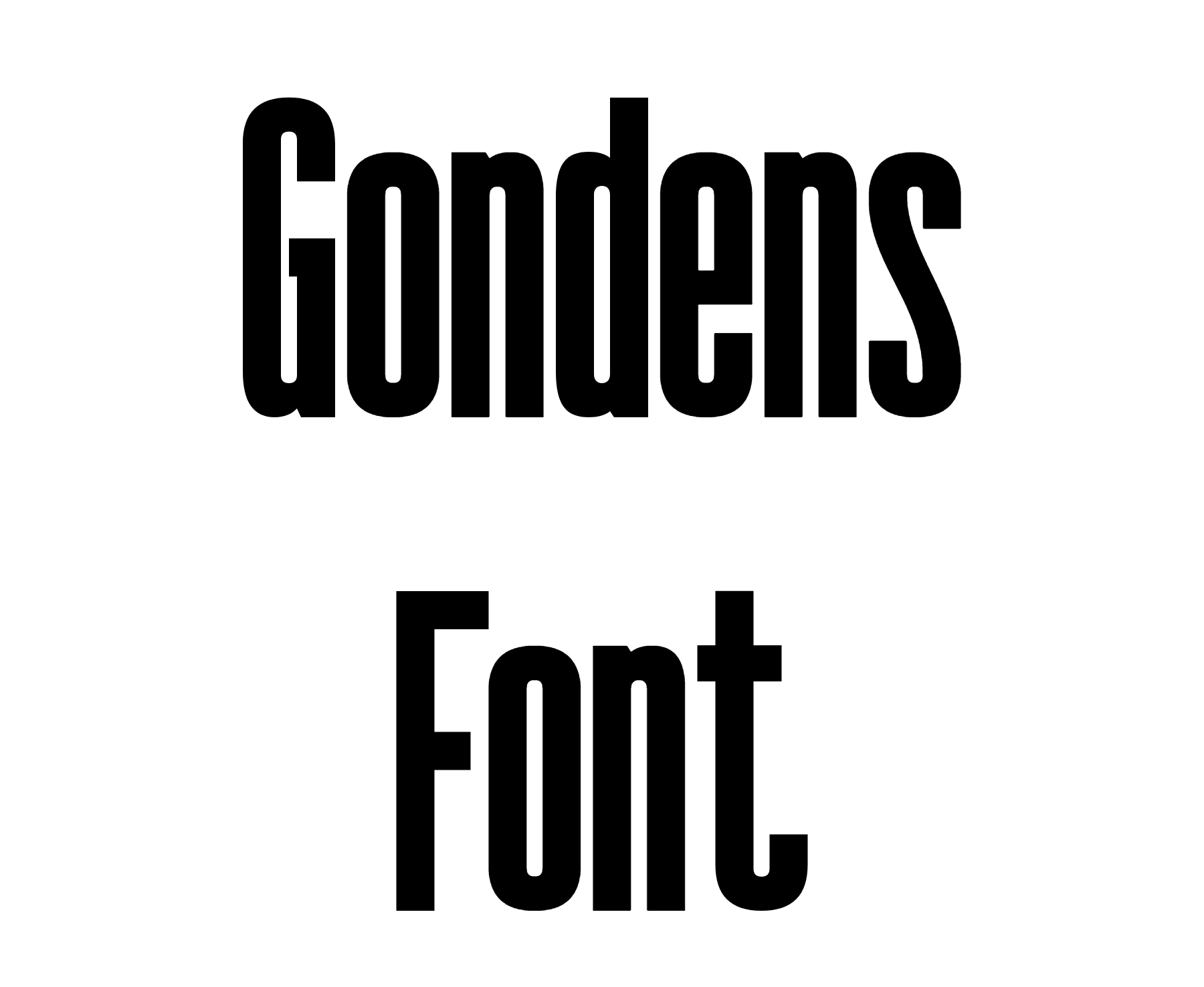 Gondens Font