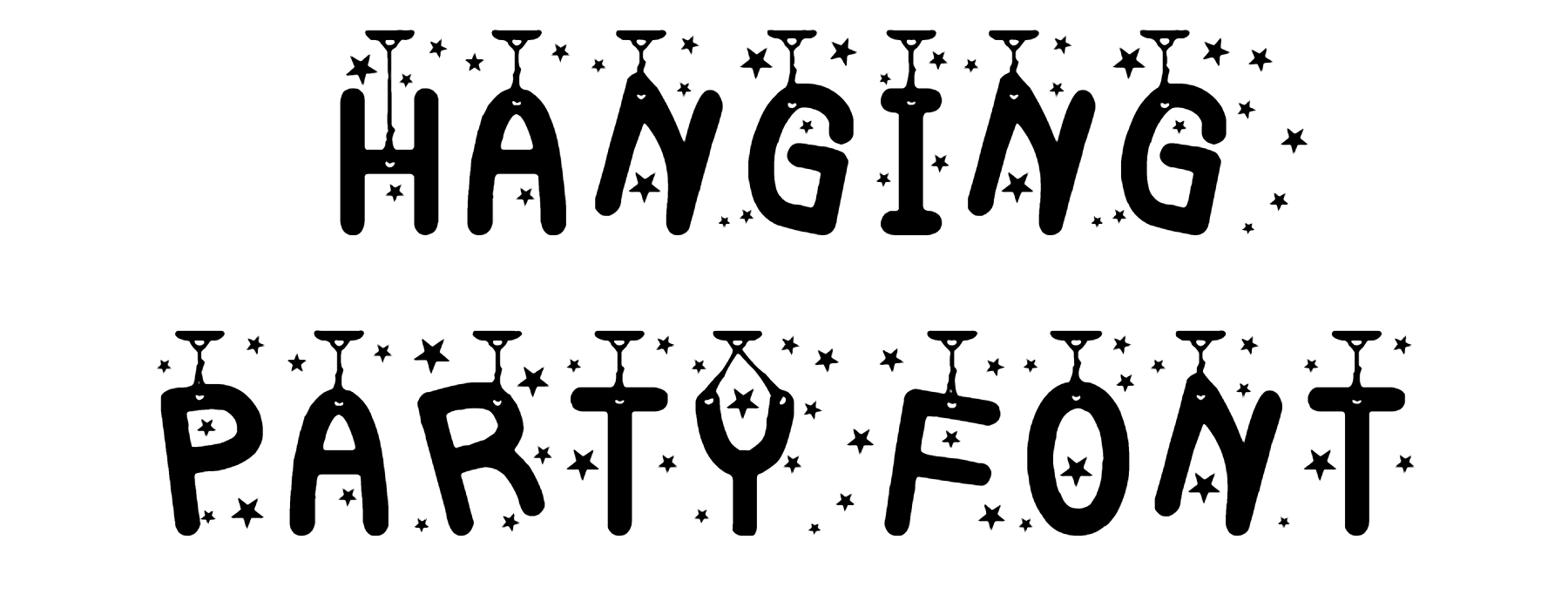 Hanging Party Font free download