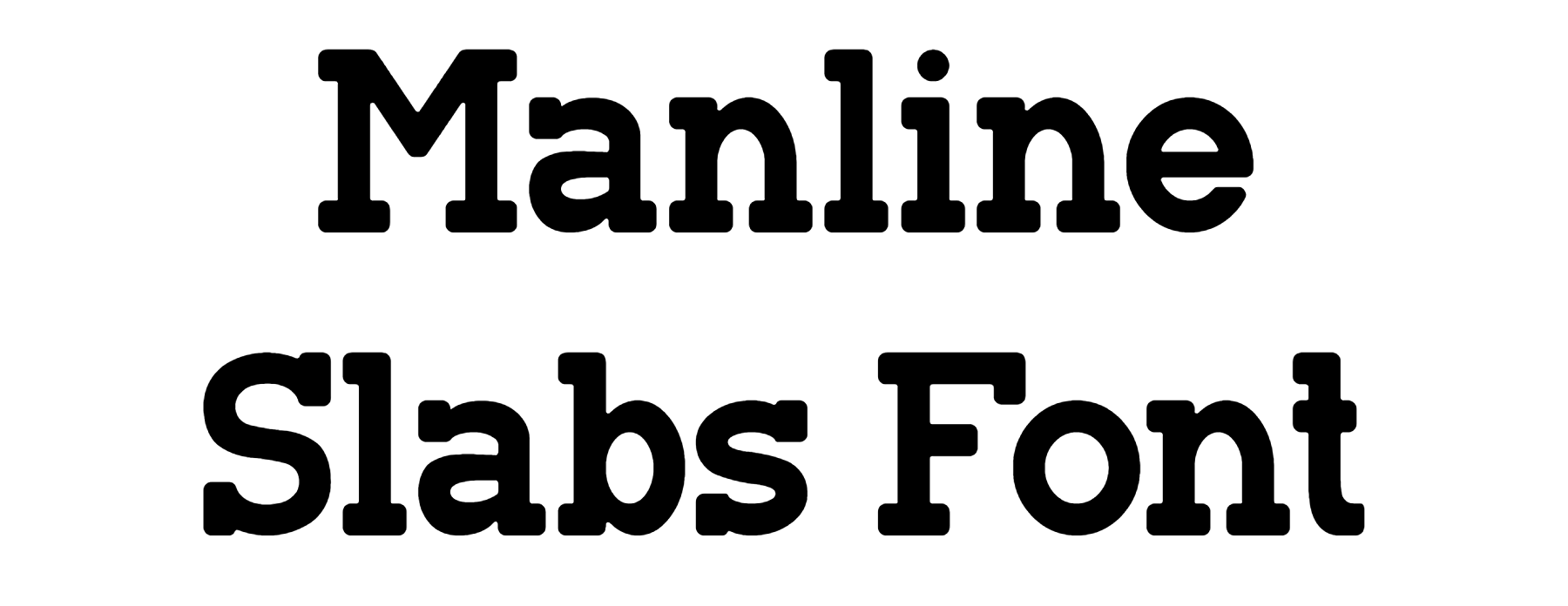 Manline Slabs Font free download
