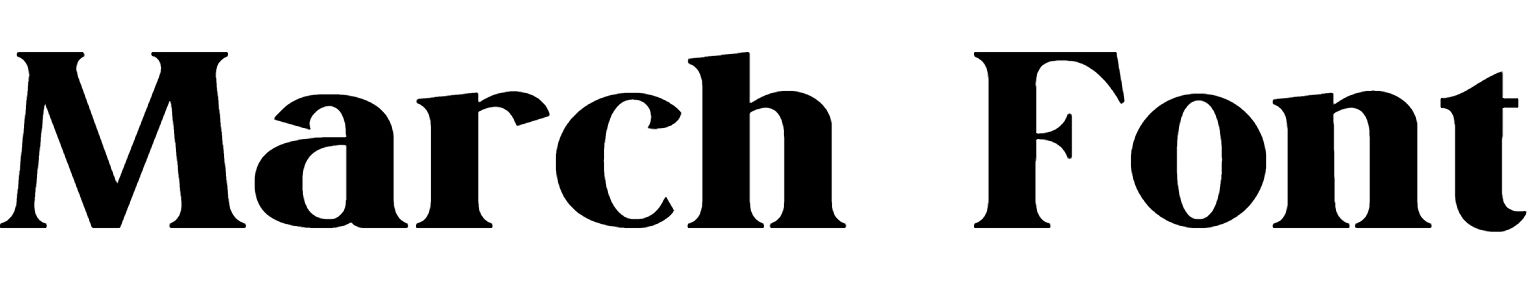 March Font free download