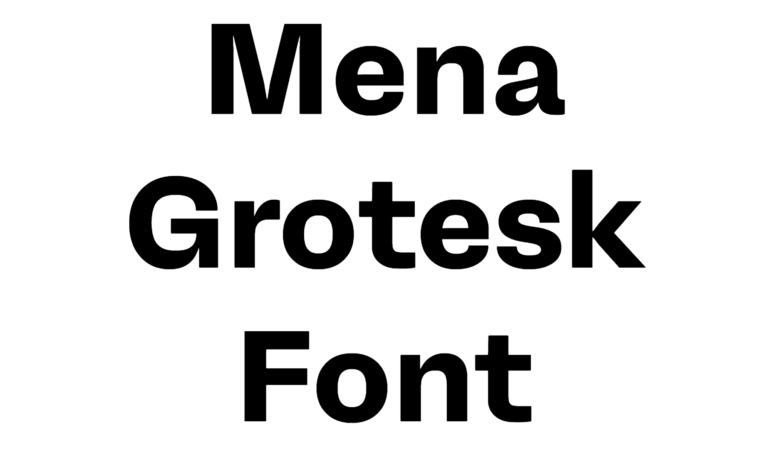 Mena Grotesk Font free download