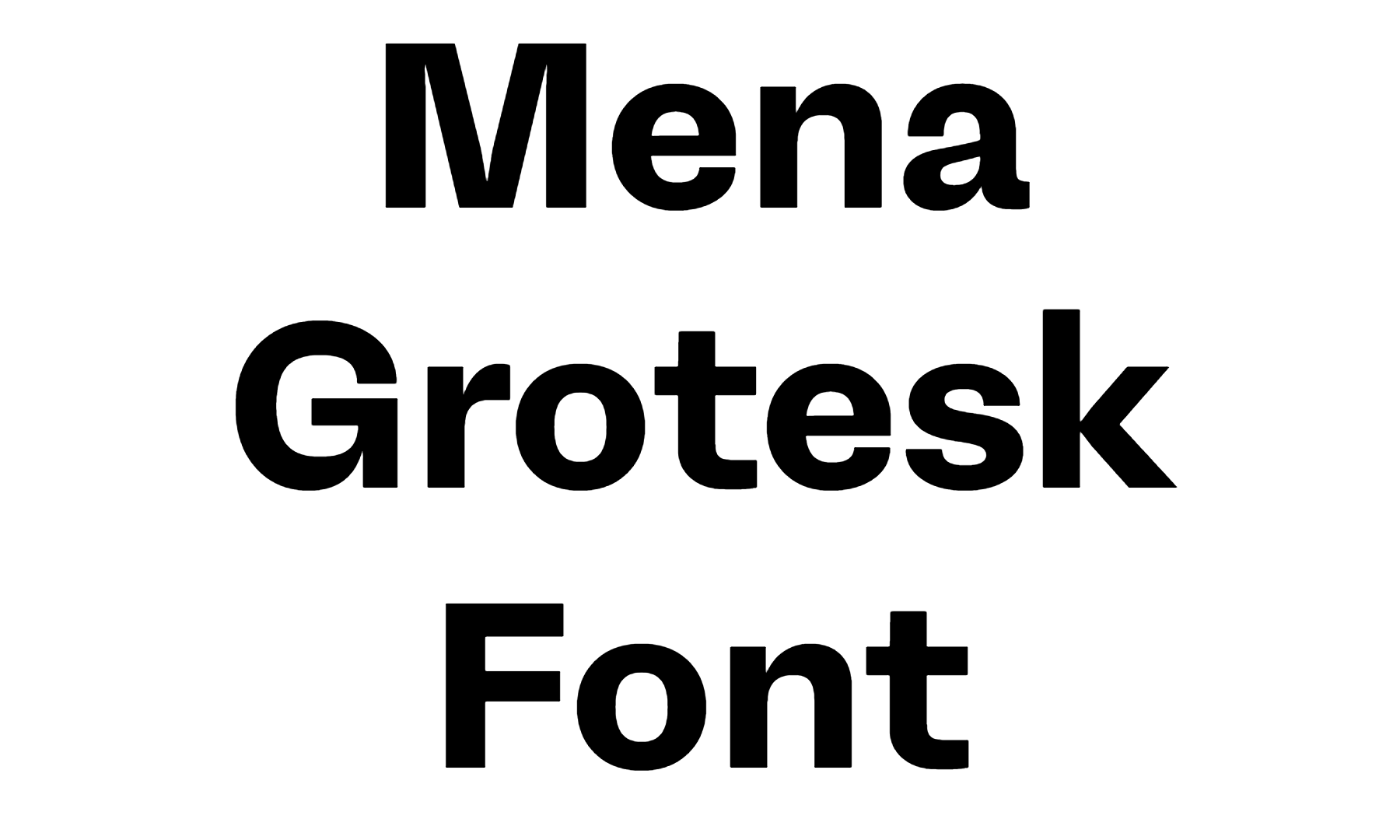 Mena Grotesk Font free download