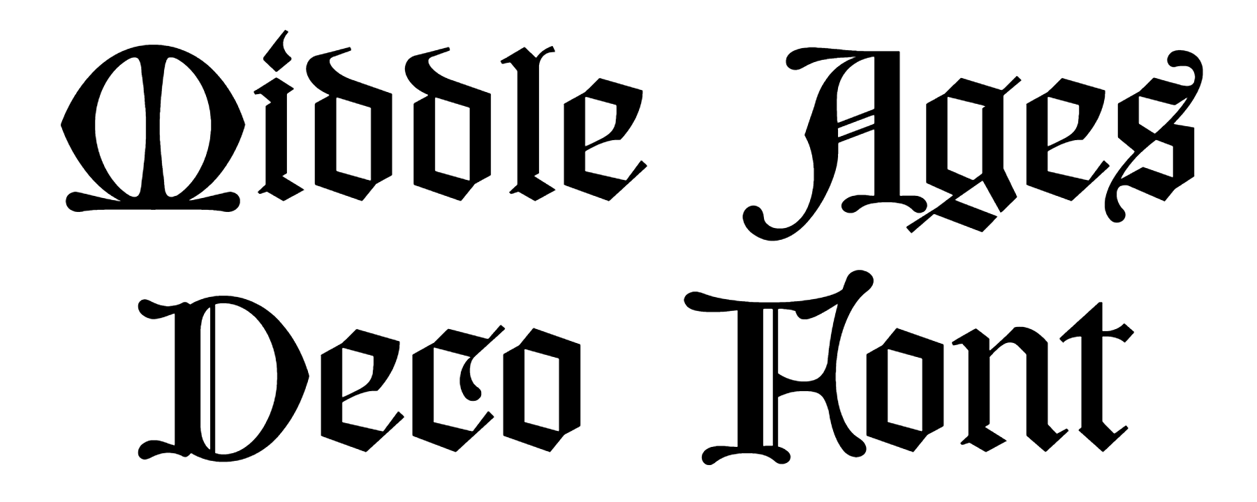 Middle Ages Deco Font free download