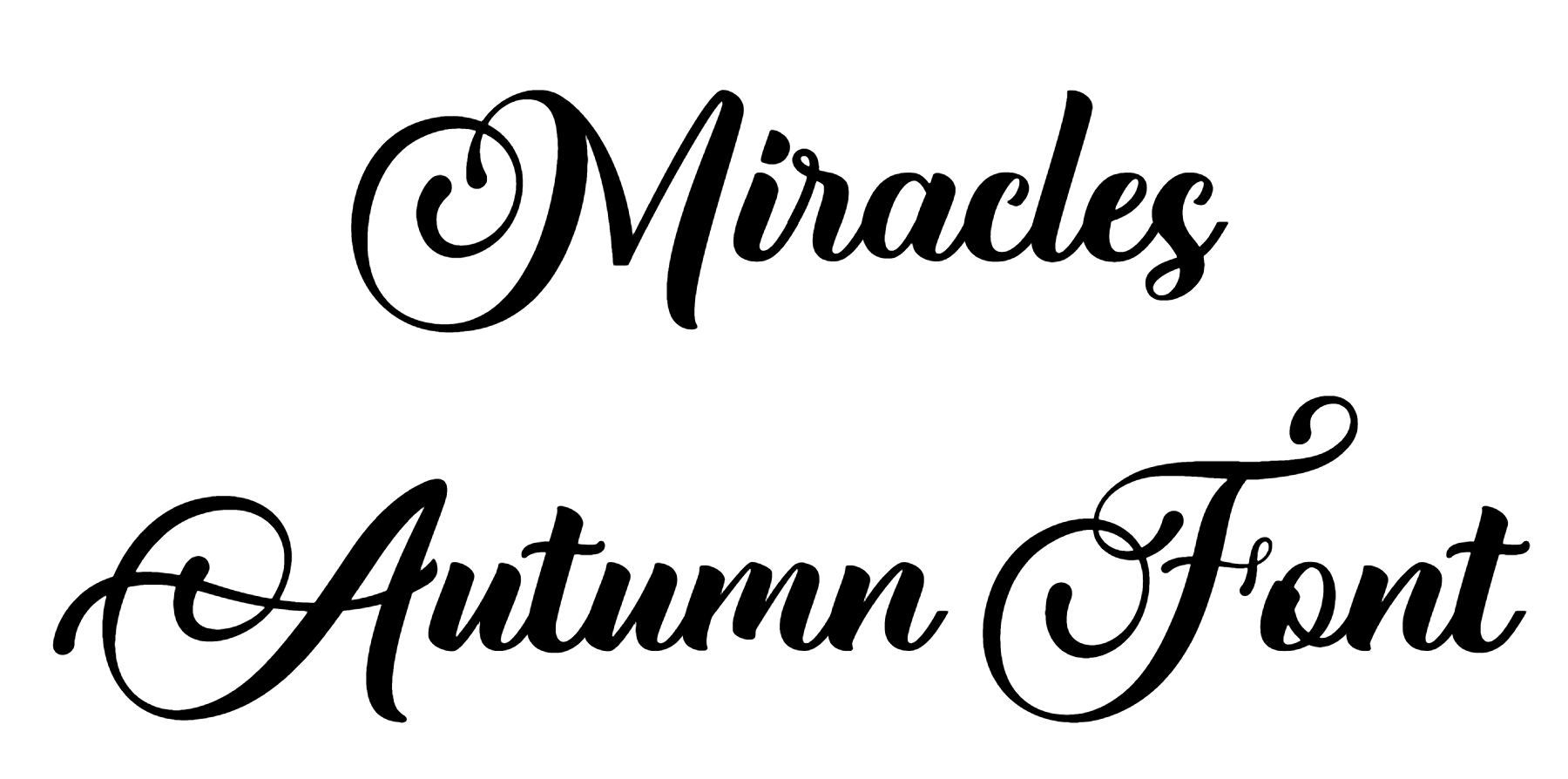 Miracles Autumn Font free download