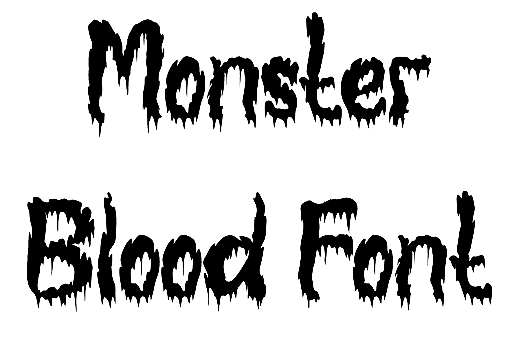 Monster Blood Font free download