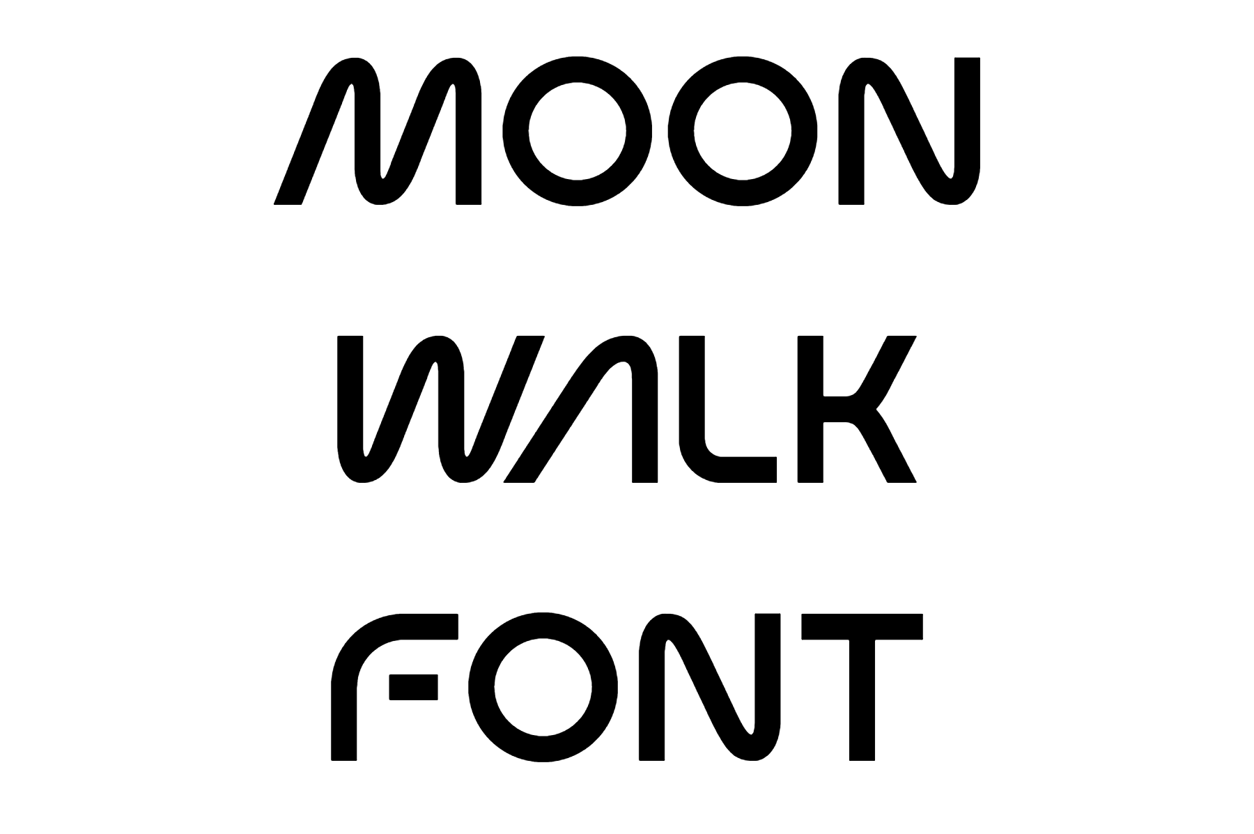 Moon Walk Font free download