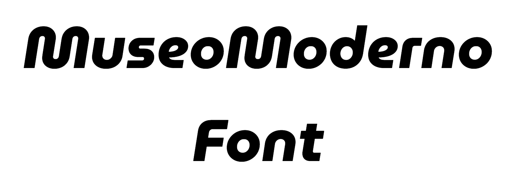 MuseoModerno Font free download