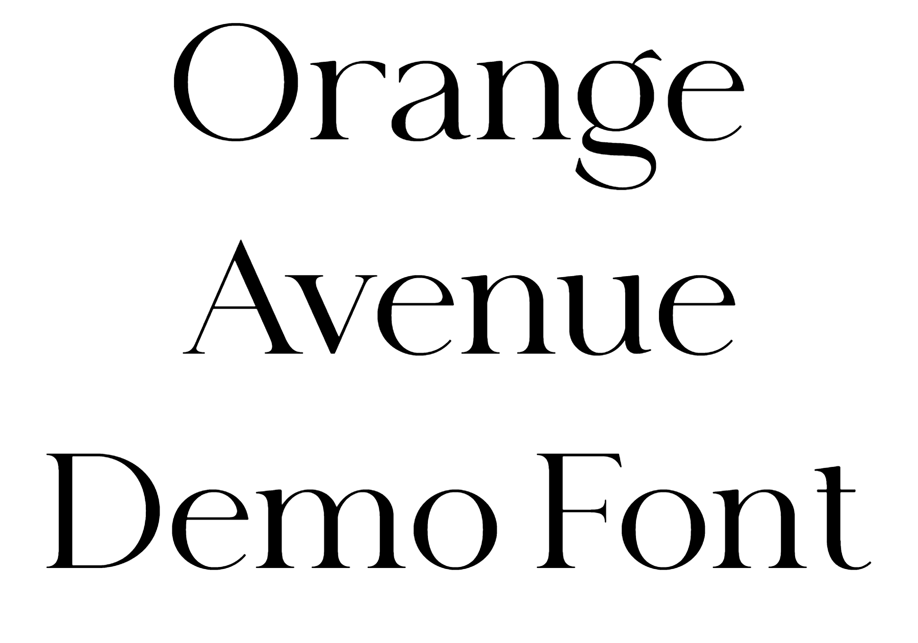Orange Avenue Demo Font free download