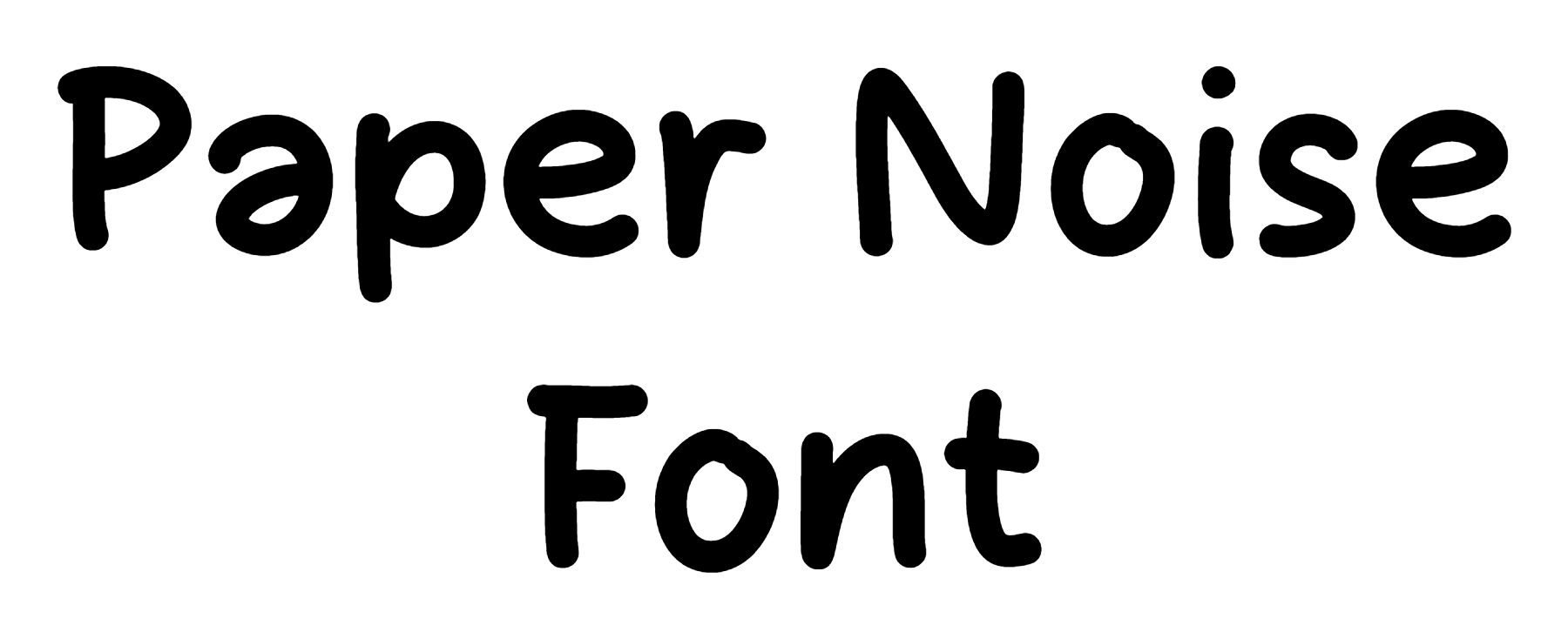 Paper Noise Font free download