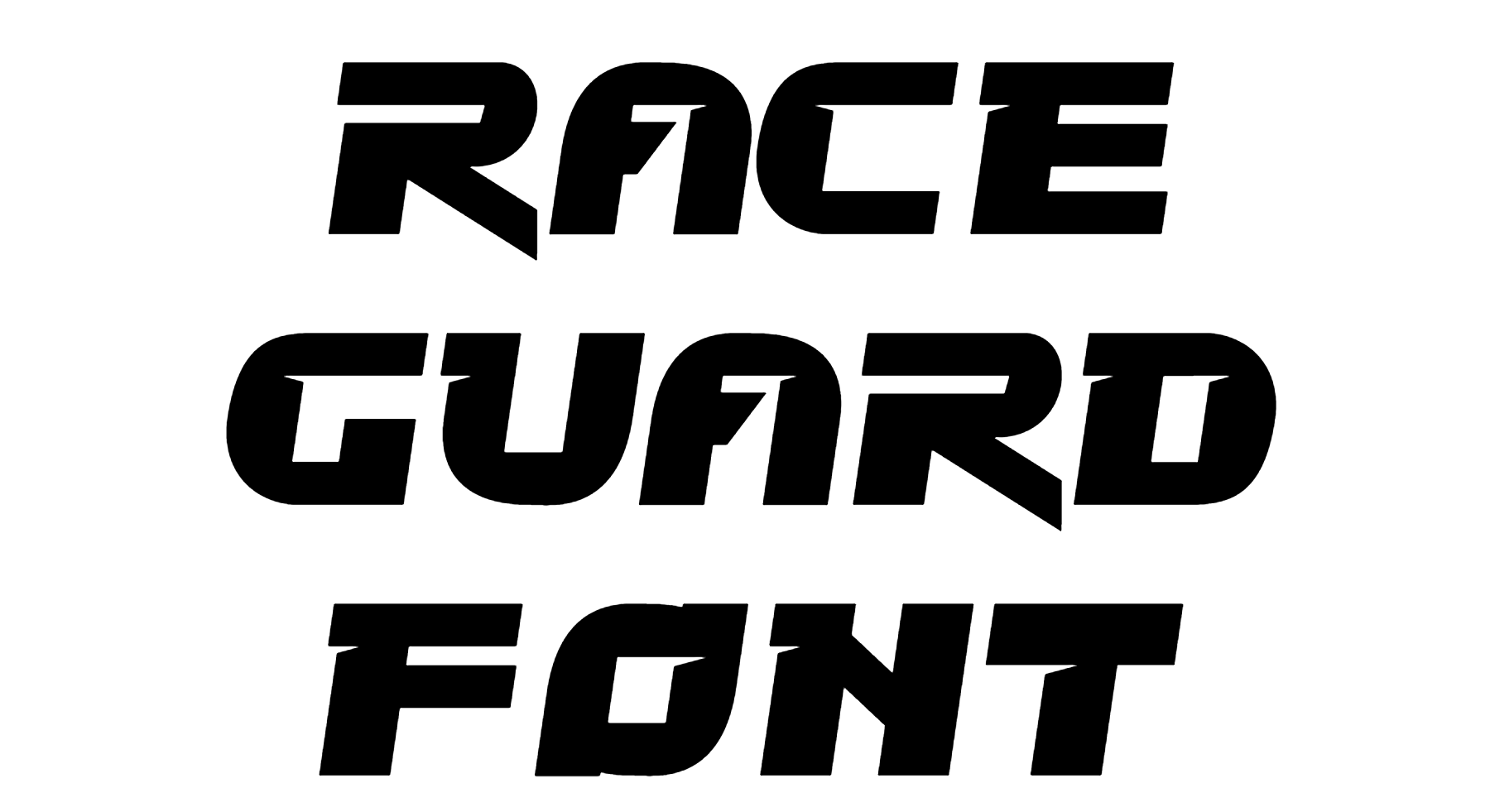 Race Guard Font free download