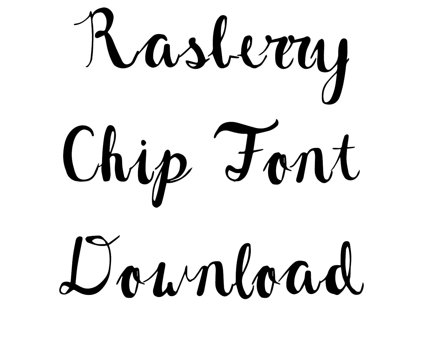 Rasberry Chip Font free download