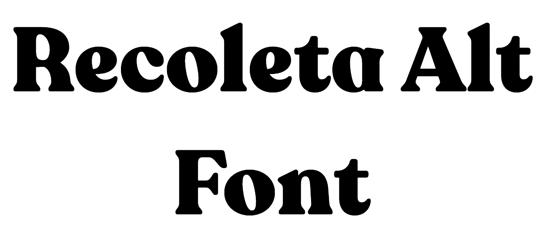 Recoleta Alt Font free download
